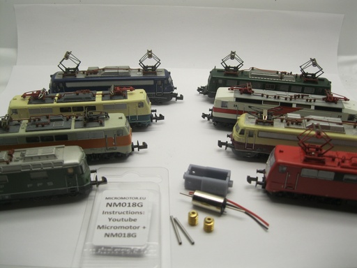 [NM018G] Minitrix DB E10, BR 110, E40, BR 140, BR 139, BR 111, BR 143, DR BR 112, 114, 212, 243, SBB Re 4/4 BLS Re 420